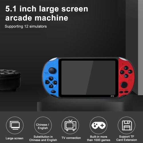 

X12 Handheld Video Game Consoles with Double Rocker 8