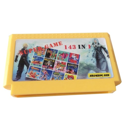 

FC Game Card Классическая игра с карточной игрой 143 в 1 консоли 8 бит 60 Pin Game Cartridge