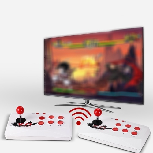 

Arcade Game Console Gaming Controller Wireless Connection 2000+ Games Support Double Play