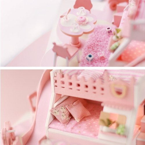 

Соберите DIY кукольный домик игрушка деревянная миниатюра комплект
