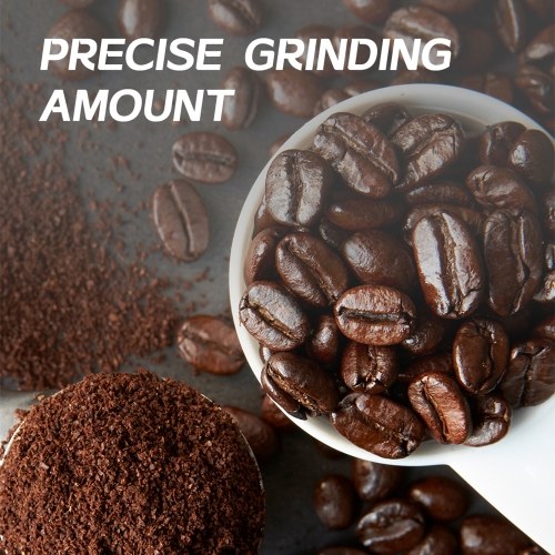 HiBREW G3 Electric Coffee Grinder, 34-Gear Scale, 210g Bean Container, 100g Powder Tank, 48mm Conical Burr, Anti-Static Function, Manual/Auto Mode,Black 