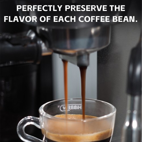 HiBREW G3 Electric Coffee Grinder, 34-Gear Scale, 210g Bean Container, 100g Powder Tank, 48mm Conical Burr, Anti-Static Function, Manual/Auto Mode,Black 