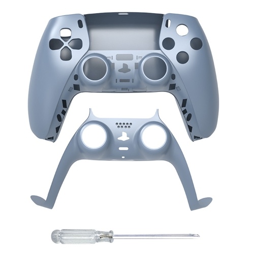 

JYS Replacement Shell + Decorative Strip Kit Front Back Gamepad Cover with Screwdriver Replacement for PS5 Controller