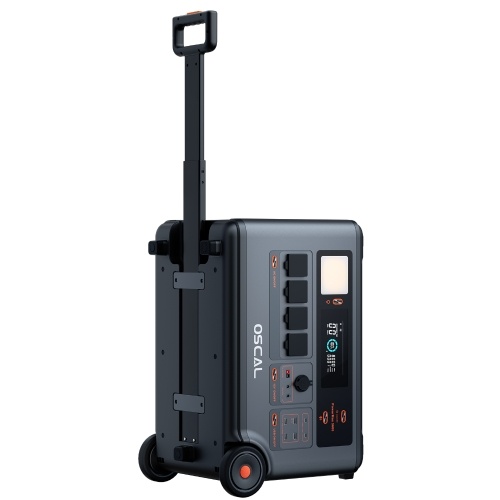 Oscal Powermax 3600 Rugged Portable Power Station 3600Wh to 57600Wh Battery Capacity 14 Outlets 5 LED Light Modes Morse Code Signal APP Control Anti-UV and Fire-Retardant Case Splash-Proof and Dust-Proof Body 0.8M Drop-Proof