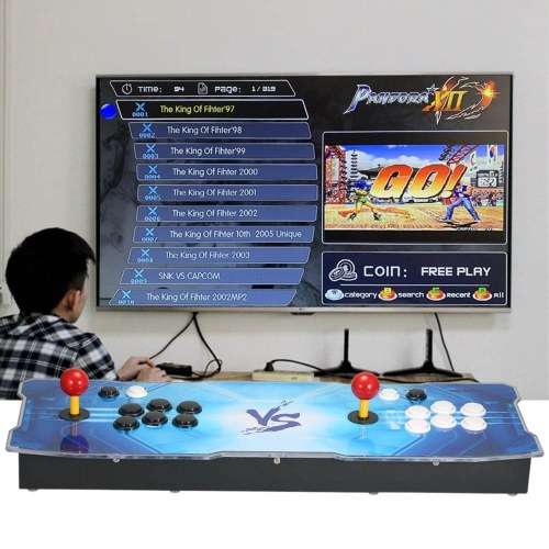 

Arcade Console Integrated 3188 in 1 Arcade Games Station Machine 2 Players Control Joystick Arcade Buttons HD VGA Output USB Space Pattern for PC TV Laptop Projector