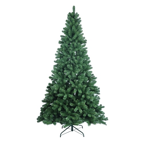 7,5 Fuß künstlicher Weihnachtsbaum mit 1480 Zweigspitzen, PVC-Weihnachtsdekoration, Halloween-Weihnachtsbaum mit stabilem Metallständer, schnelles Blinken, automatische Ausbreitung/Nahaufnahme