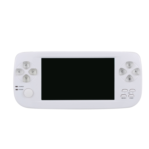 PAP KIII 4.3in Portable Handheld Games Console Video Game Built in 652 Games with Camera for Kids Professional Game-player Gift White