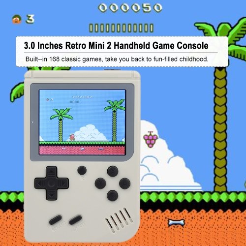 

Retro Mini 2 Handheld Game Console Emulator Built-in 168 Games