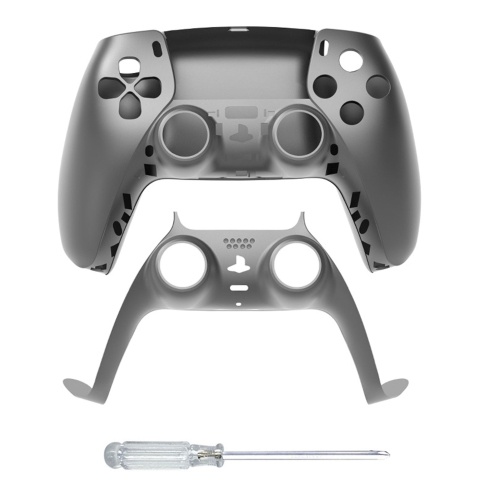 

JYS Replacement Shell + Decorative Strip Kit Front Back Gamepad Cover with Screwdriver Replacement for PS5 Controller