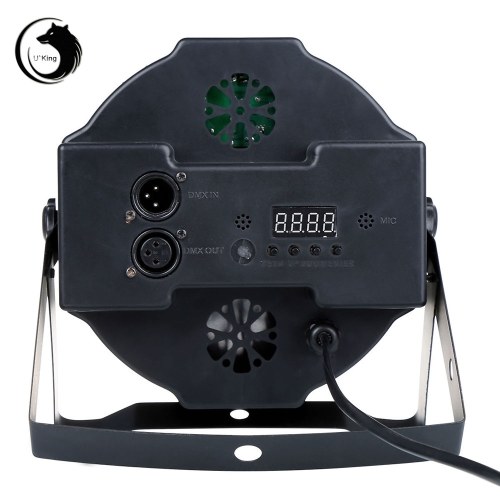 

U`King ZQ-B53B 80W 36-светодиодный 3-в-1 RGB свет Автоматический стробоскоп звука DMX-512 Пульт дистанционного управления