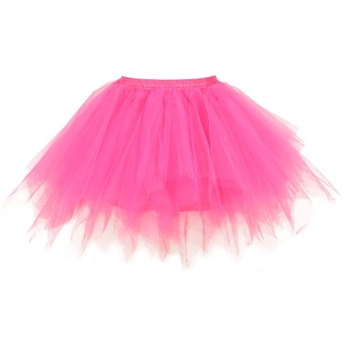 

Женщины 1950-х годов Vintage Tutu Petticoat Ballet Bubble Tulle Skirt Слоистая мини-юбка
