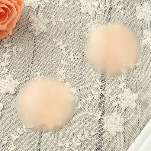 

Women Silicone Nipple Pads Invisible Semi Sheer Cover Bra