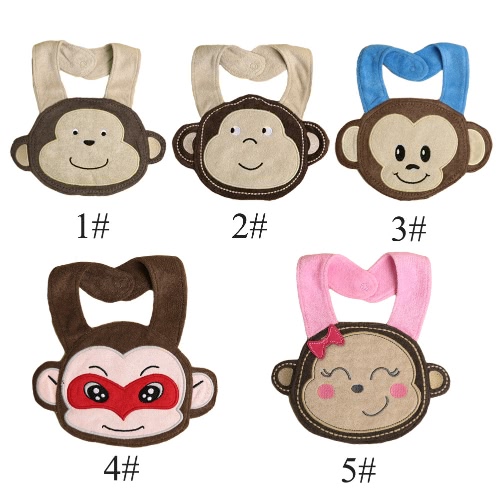 

Baby Kids Cartoon Lunch Bib Cute Animal Embroidery Cotton Waterproof Boys Girls Slaliva Towel Bib Burp Cloths
