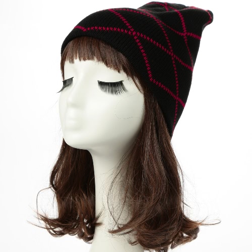 Frauen Männer Beanie Strickmütze Herbst-Winter-Unisex-warme Kappe Schlapphut Skullies Bonnet Lässige Kopfbedeckung