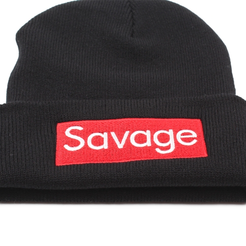 Women Men Rose Embroidery Savage Beanie Hats Embroidered Flower Knitted Caps Warm Outdoors Skullies Caps