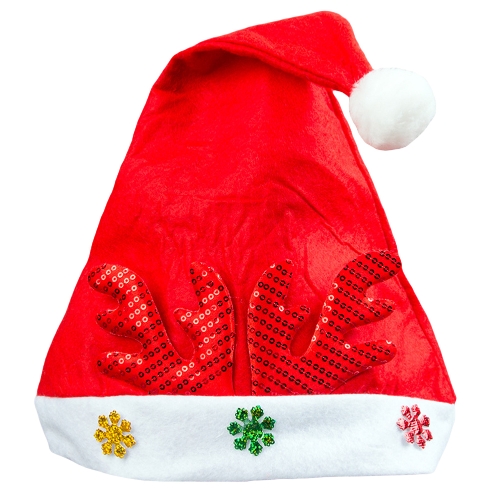 

Рождественский Санта-Клаус Antler Снежинка Party Cap Hat