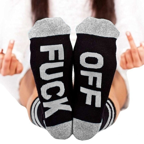 

Fashion Letter Printed Unisex Slippers Socks