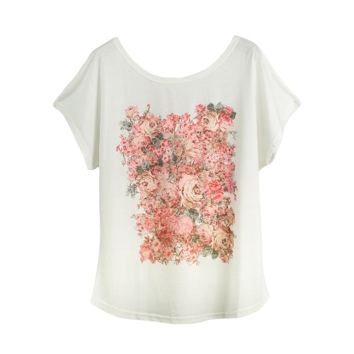 

Lovely Special Print Batwing T-shirt