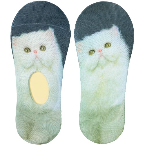 New Women Casual Imprimer Low Cut Socks Belle animal Respirant Non-Slip Design Pas de-Show Liner Socks Invisible