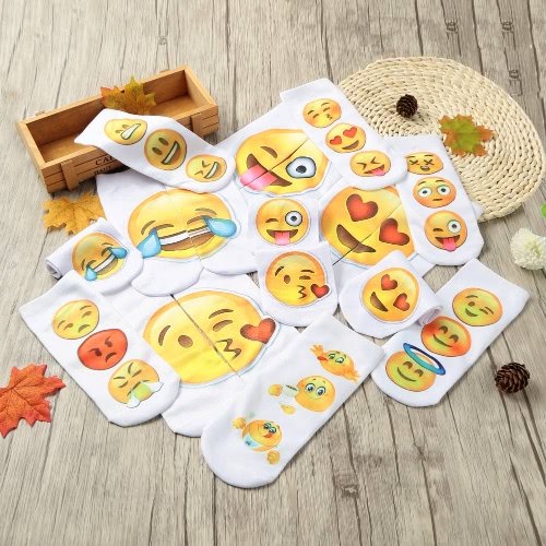 

New Fashion Women Socks Cute Print Low Cut Ankle Breathable Stretchy Casual Socks