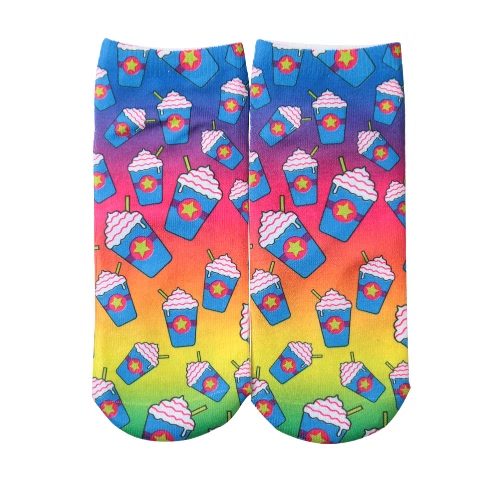 

Cute Print Low Cut Stretchy Casual Socks
