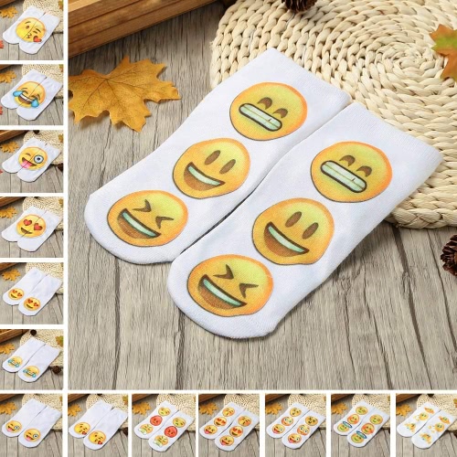 

New Fashion Women Socks Cute Print Low Cut Ankle Breathable Stretchy Casual Socks