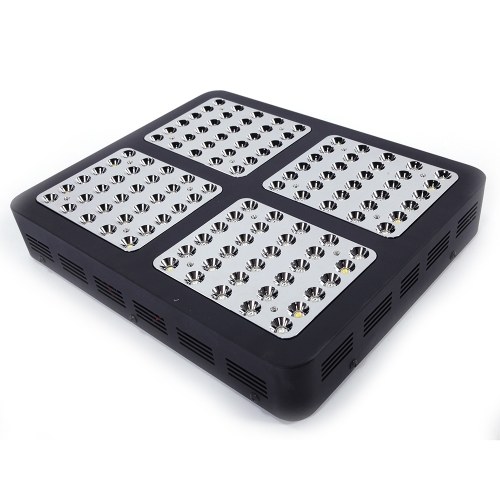 

120X10W 4pcs Reflect Light Slice Dual-chip Full Spectrum Indoor LED Grow Light US Standard Black