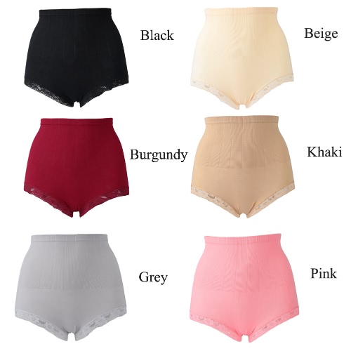 

Fashion Women Shapewear Panties Lace Trim Belly Hip Control Seamless Underpants Body Shaper Briefs