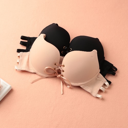 

Sexy Bandages Lace Up Push Up Мягкие регулируемые ремни Женские бюстгальтеры
