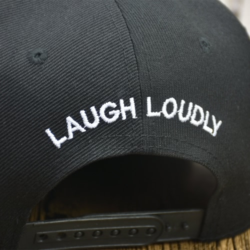 

New Fashion Men Women Unisex Cap Letter Embroidery Snap Back Flat Hat Baseball Hip-Pop Dance Cap Black