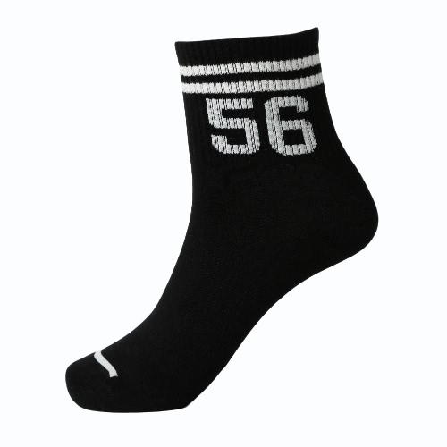 

Letter Stripes Print Breathable Stretchy Casual Sport Long Socks