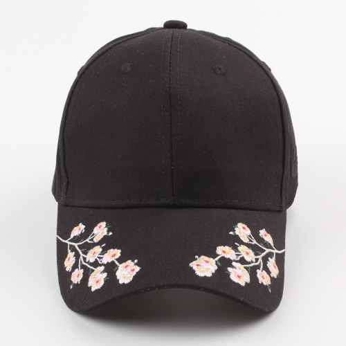 

Floral Embroidery Snapback Hat Letter Sports Hip Hop Women Men Baseball Cap Pink/White/Black