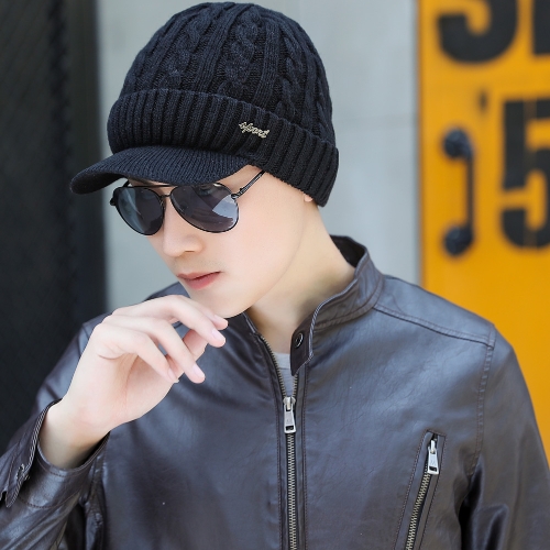 

Fashion Men Knitted Beret Crochet Slouch Baggy Beanie Winter Warm Hat Cap Headwear