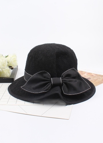 

New Fashion Women Sun Straw Hat Bowknot Wide Brim Outdoor Foldable Beach Shade Hats