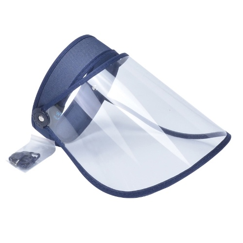 

Transparent Protective Hat Visor Cap Flip Up Rotatable Adjustable Dustproof Anti-Droplet Protective Face Shield Full Cover