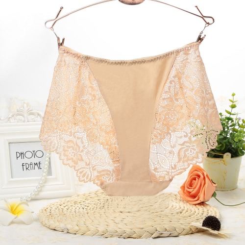 

Sexy Women Panties Lace Transparent Underwear Soft Briefs Unerpants Ultra-Thin Breathable