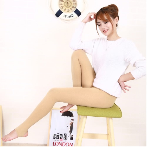 

Sexy Women Autumn Winter Leggings Solid Thick Warm Tights High Elastic Skinny Bodycon Pants Stirrup Leggings