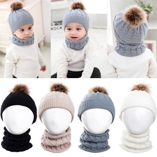 

2шт Детские шлемы Baby Circle Loop Шарф Шея Warmer