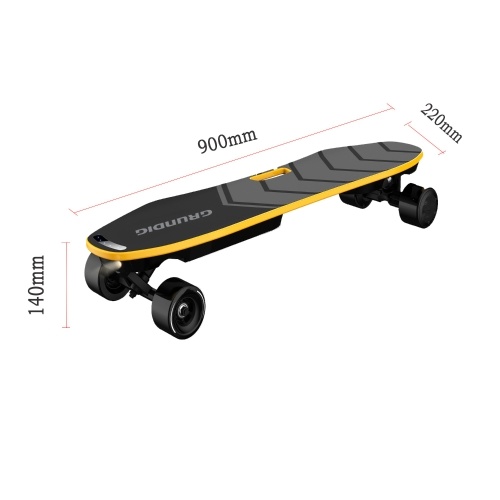 GRUNDIG 35,4 Zoll Elektro-Skateboard Elektro-Board Selbstausgleichendes Skateboard mit Doppelmotor