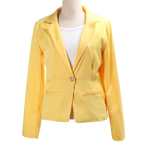 

2012 Stylish Women Blazer Jacket Coat Tunic Casual Suit Foldable Sleeve