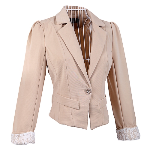 

Women Lace Cuffs Suit Coat