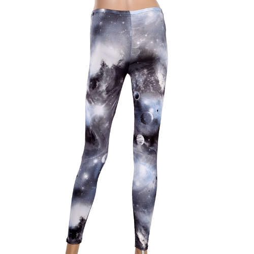 Galáxia Cosmic Starry Céu das Mulheres Impresso Leggings Calças