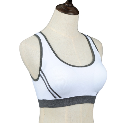 

New Fashion Women Gym Bra Stretch Padded Cross Over Back Seamless Casual Sport Tank Top Camis