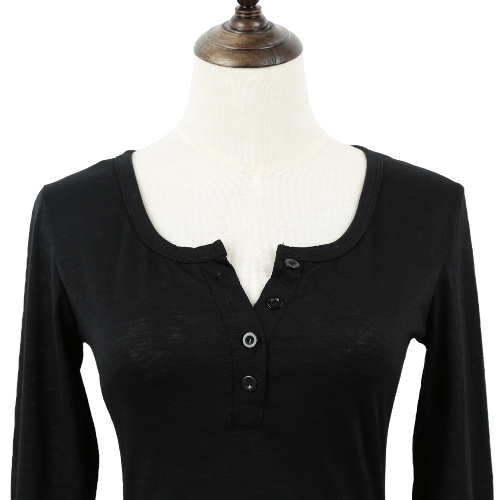 

Casual Women Blouse Stitching Lace Mesh Splicing T-Shirt Long Sleeve Shirt Slim Leisure Top White