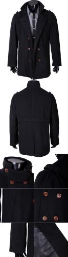 

Men's Stylish Double Breasted Trench Coat Jacket Outwear
