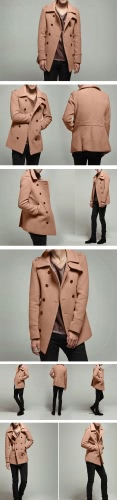 

Abody Men's Stylish Double Breasted Trench Coat Jacket Outwear