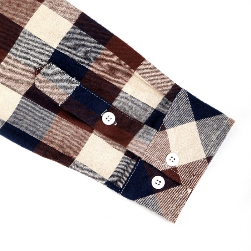 

Mens Check Dress Shirt Plaid