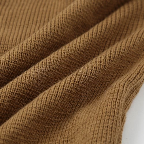 

New Winter Women Lace-Up Knit Sweater V Neck Long Sleeves Ribbed Cuffs Hem Warm Pullover Knitwear
