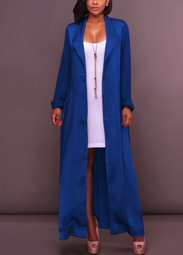 

Women Loose Cardigan Open Front Solid Long Sleeves Thin Vintage Casual Outerwear