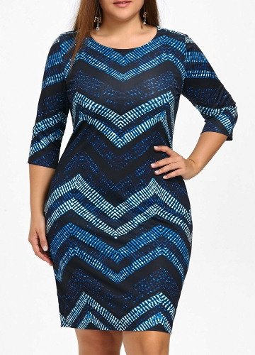 

Women Striped Half Sleeve Midi Dress